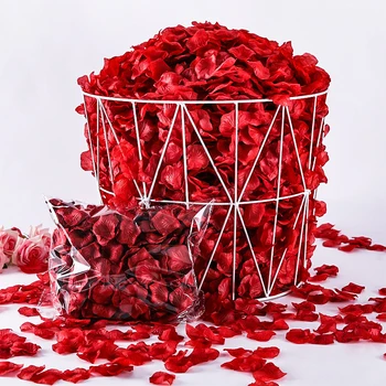Veleprodaja 7000 kom/paket 500 g 5*5 cm Velike Latice Ruže za Vjenčanje De Rose Mariage Romantične Umjetne Latice Ruže