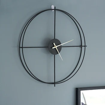 Velike Jednostavne Zidni Satovi Moderni Dizajn Kreativne Luksuzni Bešumni Metalni Zidni Sat U Skandinavskom Stilu Dnevni Boravak Reloj De Pared Home Decor 60