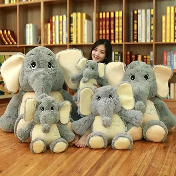 Veliki Slon Pliš Igračku Božićni Poklon Visoke Kvalitete Div Mekana Lutka Kawaii Od Samta