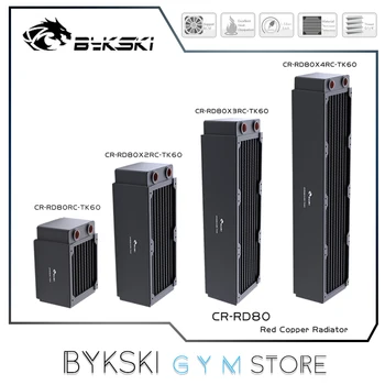 Visokih performansi bakar PC-radijator Bykski 80 160 240 320, 3 sloja, Poslužitelj Vodeno hlađenje debljine 60 mm, Topline 401 W/(M K)