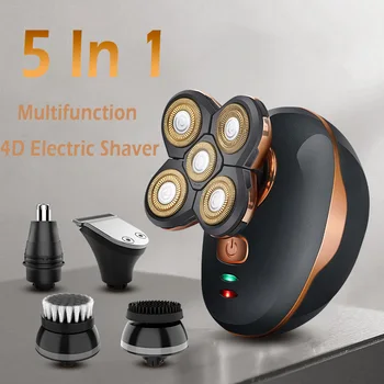 Višenamjenski 4D električni aparat za brijanje 5 u 1 Muška Britva Mašina Za Brijanje Brade Trimer Stroj Za Šišanje Kose Stroj Za Uklanjanje Kose Frizerski salon
