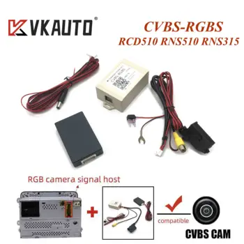 Vkauto RGBS na CVBS Adapter Kit stražnja Kamera Pribor RGB Pretvarač Adapter Za VW RCD510 RNS510 RNS315