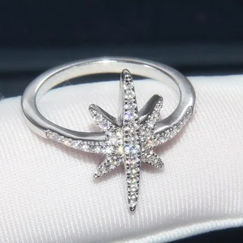 Vruće nove proizvode Europa i Amerika su klasicni kreativna nakit Srebrna Boja modni prsten s morskom zvijezdom visoke kvalitete