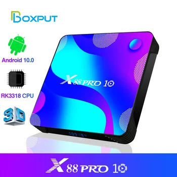 X88 PRO Android 10,0 Smart TV Box Android 10,0 4G 64 GB, 128 GB i TVBOX Rockchip RK3318 BT 4K pojedinca ili kućanstva media player