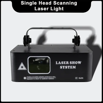 YUER Iron Telo 500 Mw RGB Laserski Snop Skener, Projektor DJ Disco Pozornica Svjetlosni Efekt Dance Party Vjenčanje Odmor Bar DMX Svjetla