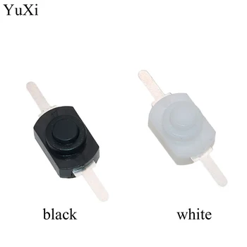 YuXi 1A 30 v dc 250 v Bijela/Crna s Učvršćenjem Uklj Isklj Mini-Baklja Tipku Prekidača za Električne Svjetiljke 1208YD PN36