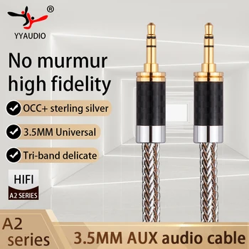 YYAUDIO 3,5 mm Audio kabel 3.5mm Kabel Zvučnika Za Auto Xiao mi Laptop 3,5 mm Priključak za Hi Fi Aux Adapter Kabel