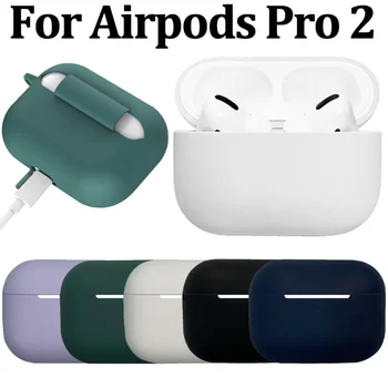 Za Apple AirPods Pro 2 Bežične Bluetooth Slušalice, Zaštitna Ljuska Silikon Mekana Torbica za AirPods Pro 2 Pribor za Slušalice