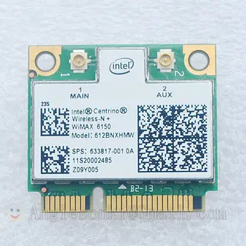 Za Intel Centrino Advanced-N 612BNXHMW + WiMAX 6150 300 Mb/s, Bežična mini PCI-e WLAN Wifi kartica SPS 633817-001 za hp Lenovo
