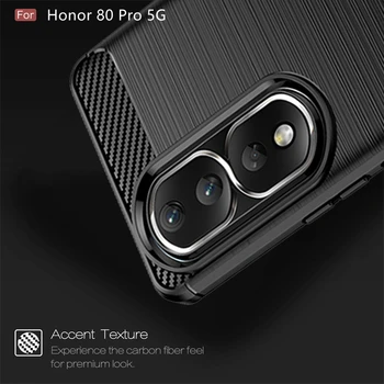 Za Naslovnicu Huawei Honor 80 Pro Torbica Honor 80 Pro 5G Саппу Stražnji Poklopac Telefona šok-dokaz Branik Mekana Torbica Od Karbonskih Vlakana TPU Honor 80 Pro