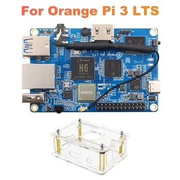 Za Orange Pi 3 LTS Naknada za razvoj + Torbica H6 2G DDR3 8G EMMC Naknada open source softvera Za Android OS-9,0 Ubuntu Debian