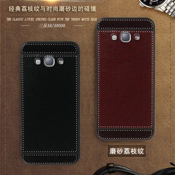 Za Samsung A8 2015 Torbica A800F 5,7 inča Crna, Crvena, Plava, Roza, Smeđa 5 Stil Moderan Telefon Mekana Silikonska Torbica za Samsung Galaxy A8