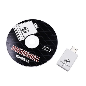 Za Sega Dreamcast SD Card Reader Adapter w/CD DreamShell Bootloader Update SD TF Card Reader Pretvarač za Sega Dreamcast VMU