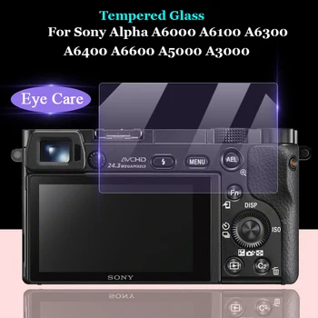 Za Sony Alpha A6000 A6100 A6300 A6400 A6600 A5000 A3000 Anti Blue Ray Kaljeno Staklo 9H 2.5 D Zaštitna Folija Za Ekran Kamere