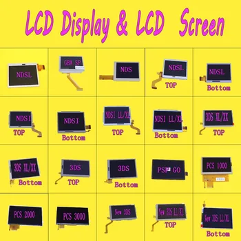 Zamjena gornjeg gornje donje LCD zaslona za 3DS XL LL za psp1000 2000 3000 za NDS/za NDSL/ZA NDSi XL LL