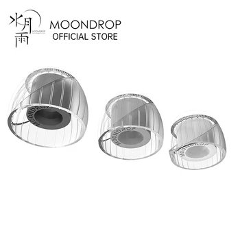 Zatvarači stopice MoonDrop Akustička valovodu + Dvostruki konus i dizajn Silikonske slušalice Uho slušalica MoonDrop Kato (3 para)