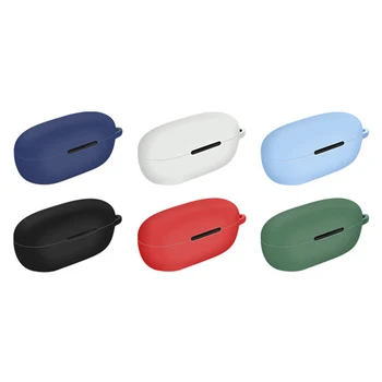 Zaštitna torbica za slušalice za QCY T17 Bežične Bluetooth-Kompatibilni Torbica s Kopčom za slušalice Silikonska Zaštitna Ljuska Pribor