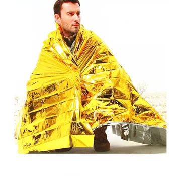 Zlatno srebro deka prve pomoći 160x210 cm, propast deka, rescue toplinska izolacija, zaštita od sunca, deka za opstanak