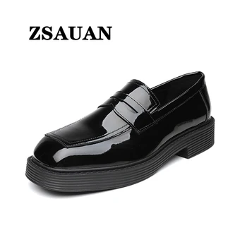 ZSAUAN/ men ' s casual cipele Od lakirane kože, Modni korejski muške poslovne cipele-Oxfords, Gospodo službene Cipele za vjenčanje