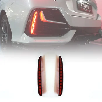 Žaruljica Stražnjeg Svjetla s Crvenom Objektivom Y Led Reflektor Stražnjeg Branika Led Svjetla za maglu za Honda Civic Hatchback Tip R 2016 2019