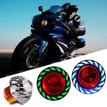 Мотоциклетная Lampe Motocikl 1000LM Moto Reflektori LED Objektiv Projektora Dual Halo Anđeo i Vrag Očiju Moto Utrkama Pribor