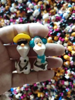 2 kom. Princeza Elsa ljubimac Olaf snjegović 5 cm Lik Anime Ukras Zbirka Figurica lutka mini Igračka model za bebe poklon