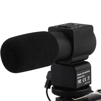 3,5 mm Priključak za Audio Ulaz Stereo Kondenzatorski Mikrofon Za DSLR-Slr Fotoaparat na Youtube Izravni Prijenos Kamkorder Videoblog Video MIKROFON 0-20 db