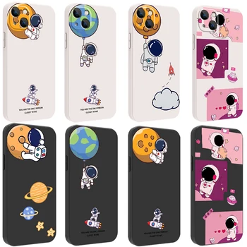 Planet Astronauta Za Apple iPhone 11 12 13 Pro Max 12 13 Mini X XS XR MAX SE 2020 6 6S 7 8 Plus Silikonska Torbica Za Telefon Fundas