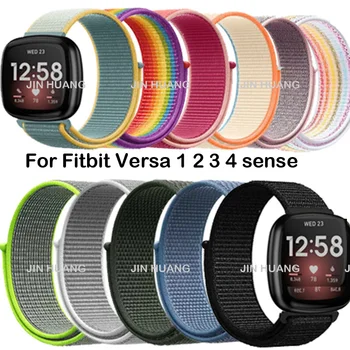 Remen za pametne sati Fitbit Versa 3 2 Zamijeniti remen za sat Fitbit Sense Versa lite narukvica Najlon Petlja Narukvica